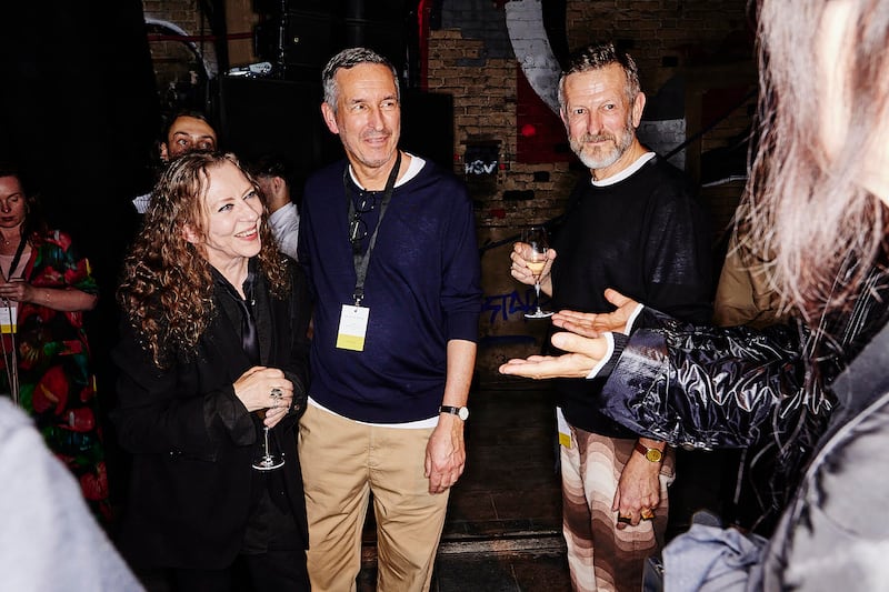 Dries Van Noten backstage.