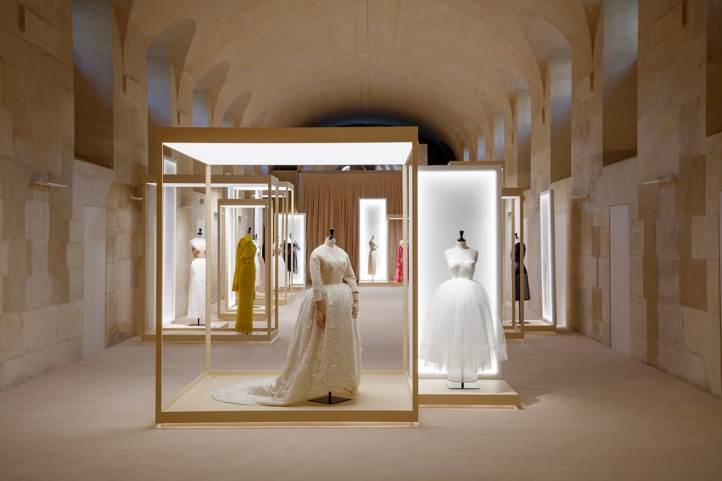 An exhibition of Balenciaga by Arter archival pieces at Kering's Paris headquarters.