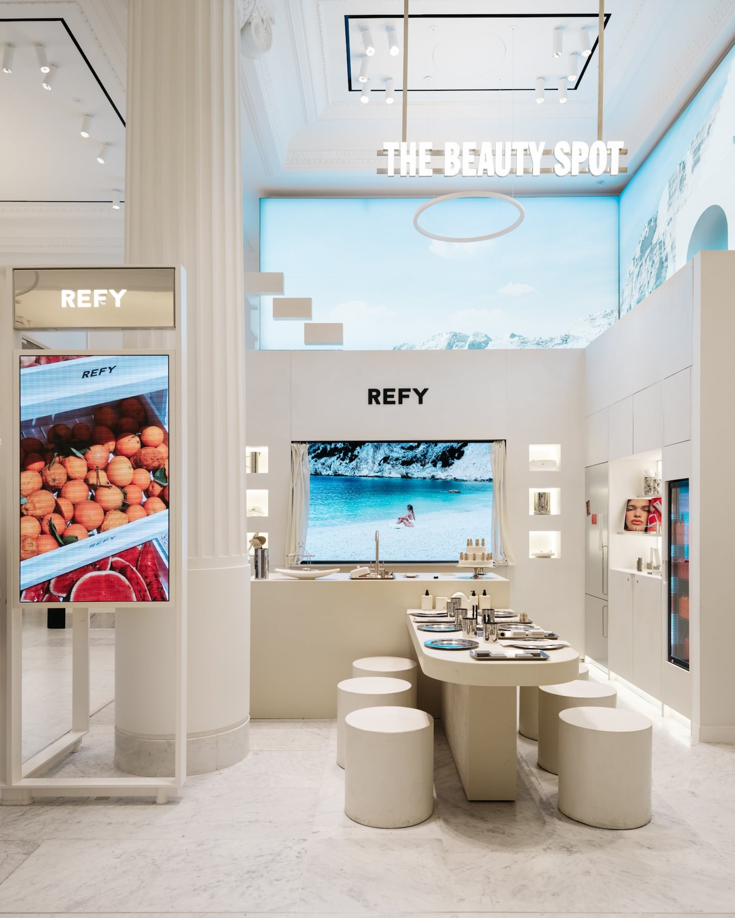 Refy's pop-up at London department store Selfridge's